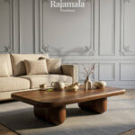 Coffee Table Solid Suar Wood Rustic Style RM-19