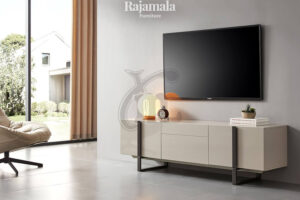 Elegant TV Stand White Lily Solid Color RM-4
