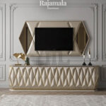 Luxury TV Console Diamond Style Solid Color RM-37