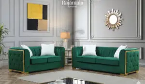 Modern Sofa Minimalist Style Stainless Steel Base RM-12