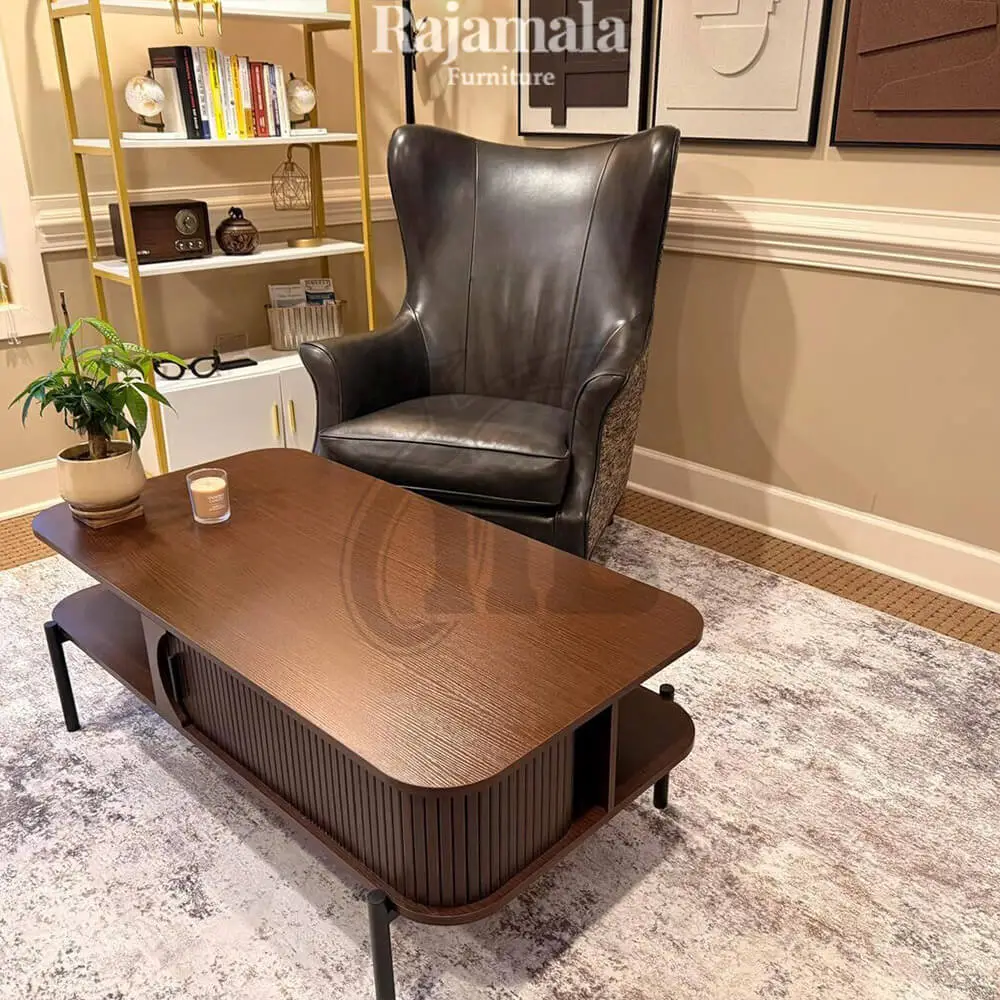 New Coffee Table Solid Teak Wood Natural Color RM-17 - Image 3