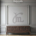 TV Stand Minimalist Luxury Carving New Entertainment Centers Design RM-40