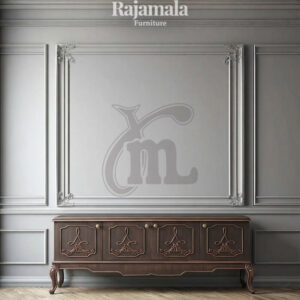 TV Stand Minimalist Luxury Carving New Entertainment Centers Design RM-40