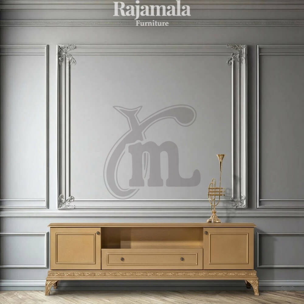 TV Stand Minimalist Luxury Golden Solid Color RM-39