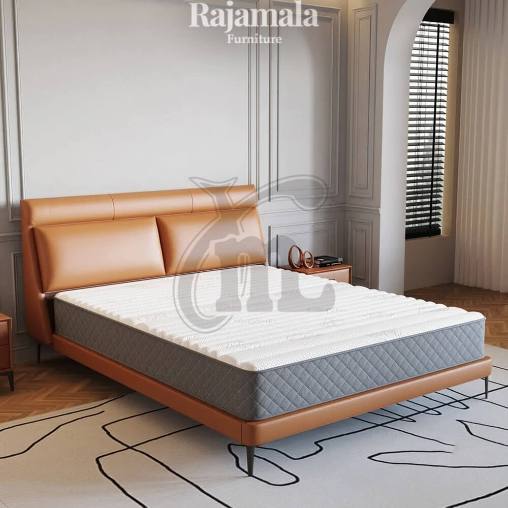 Elegant Bedroom Set Design Luxury Premium Leather RM-45.1