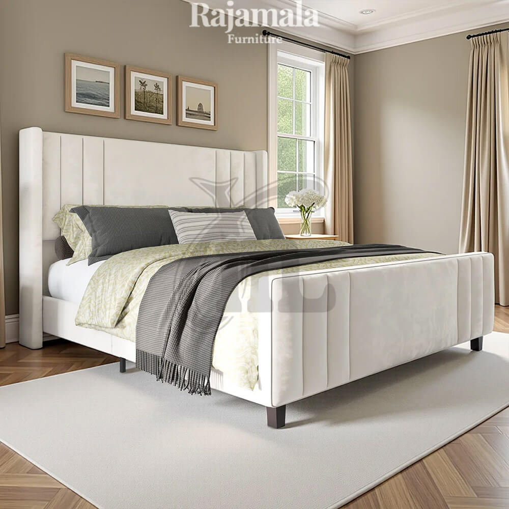 Vintage Bedframe Design Minimalist Modern Rajamala Furniture RM-48.1