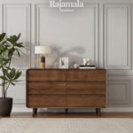 Drawer Dresser Minimalist Solid Teak Wood Elegant RM-53