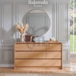 Drawer Dresser Teak Wood Waterbase Color RM-55