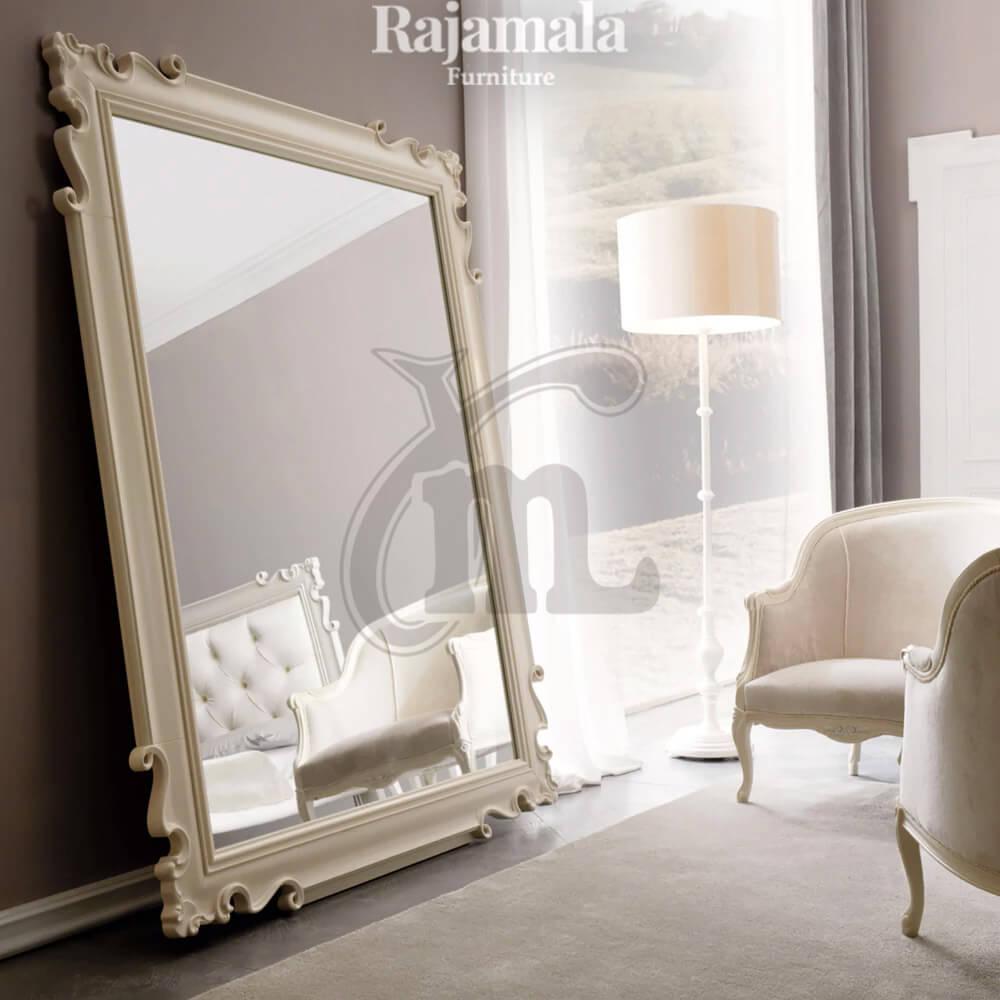 Luxury Mirrored Furniture Solid White Duco RM-68.1