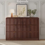Minimalist Drawer Dresser Teak Wood Modern Design RM-54