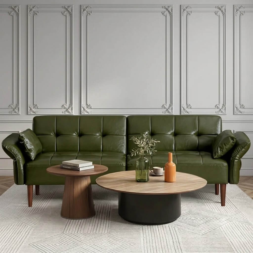 Sofa Minimalist Original Leather 2 Seater Design RM-59.1