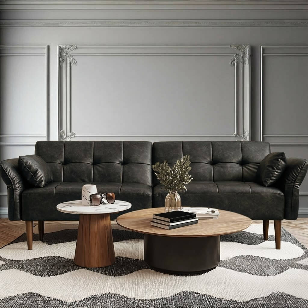 Sofa Minimalist Original Leather 2 Seater Design RM-59.2