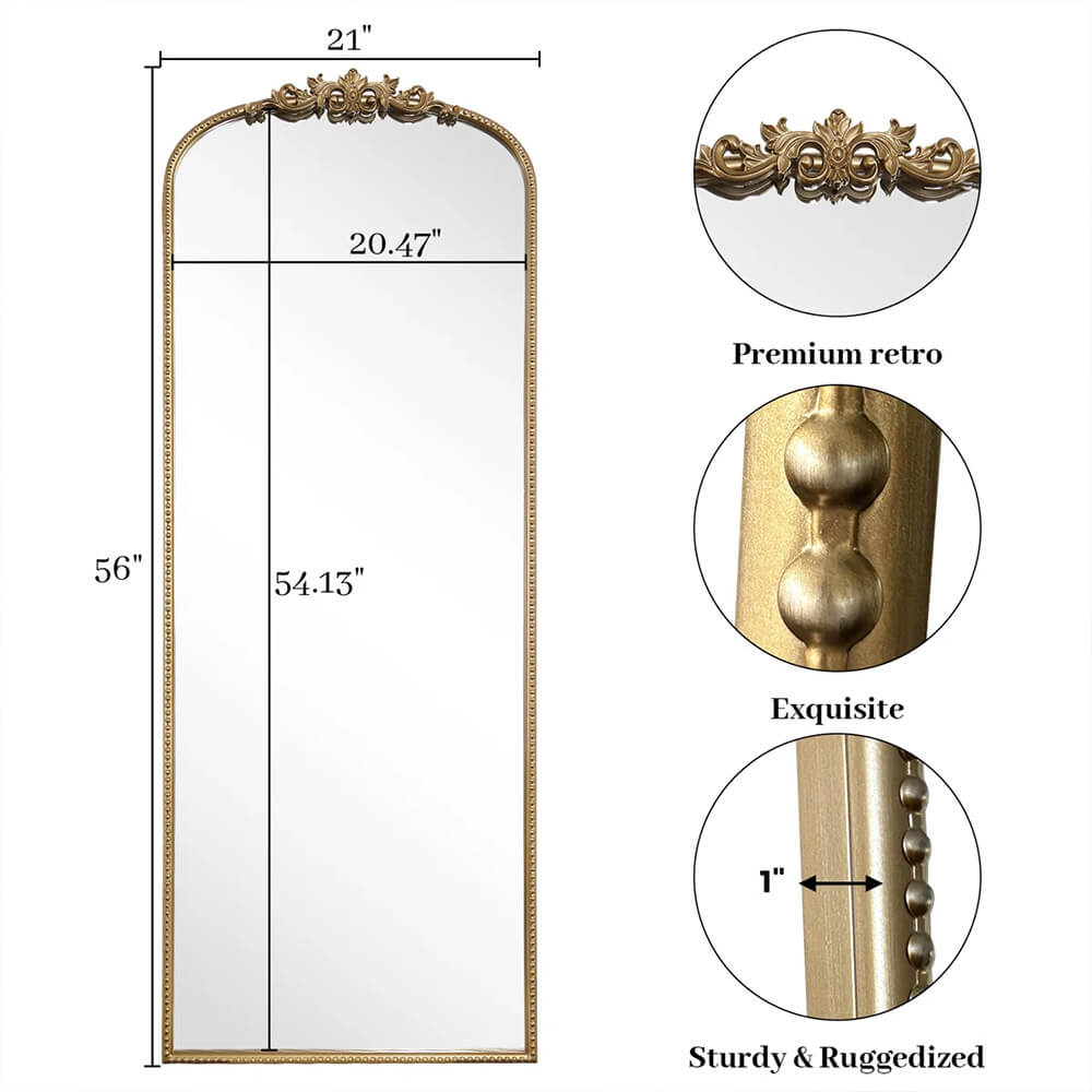 Aurum Carver Standing Mirror Royal Luxury RM-110.2