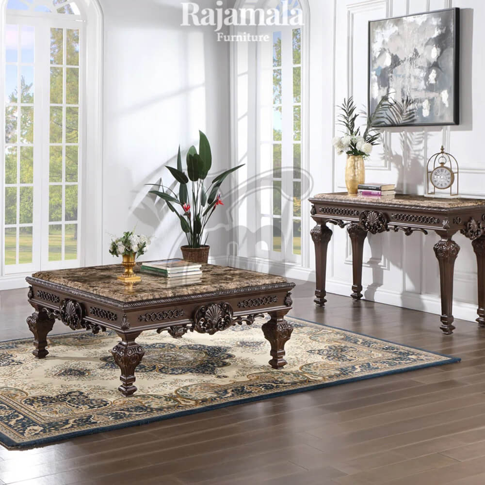 Classic Console Table Teak Solid Wood Premium RM-114.2