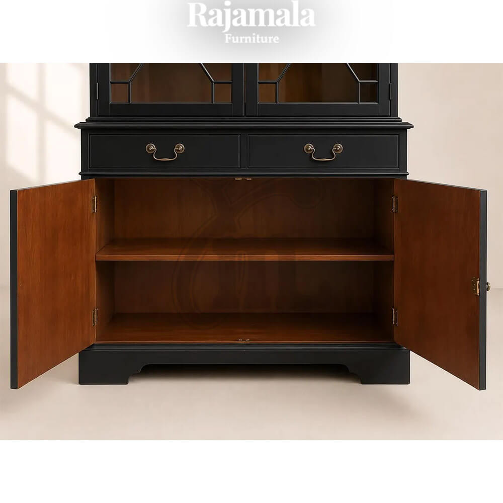 Elegance Minimalist Accent Display Unit With Glass RM-92.1