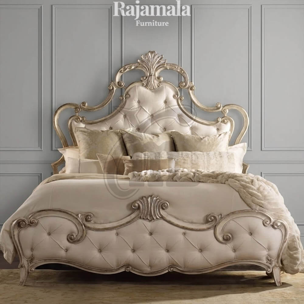 Luxury Bed Frame Crown Carved Design Palace RM-117 Luxury Bed Frame Crown Carved Design Palace RM-117