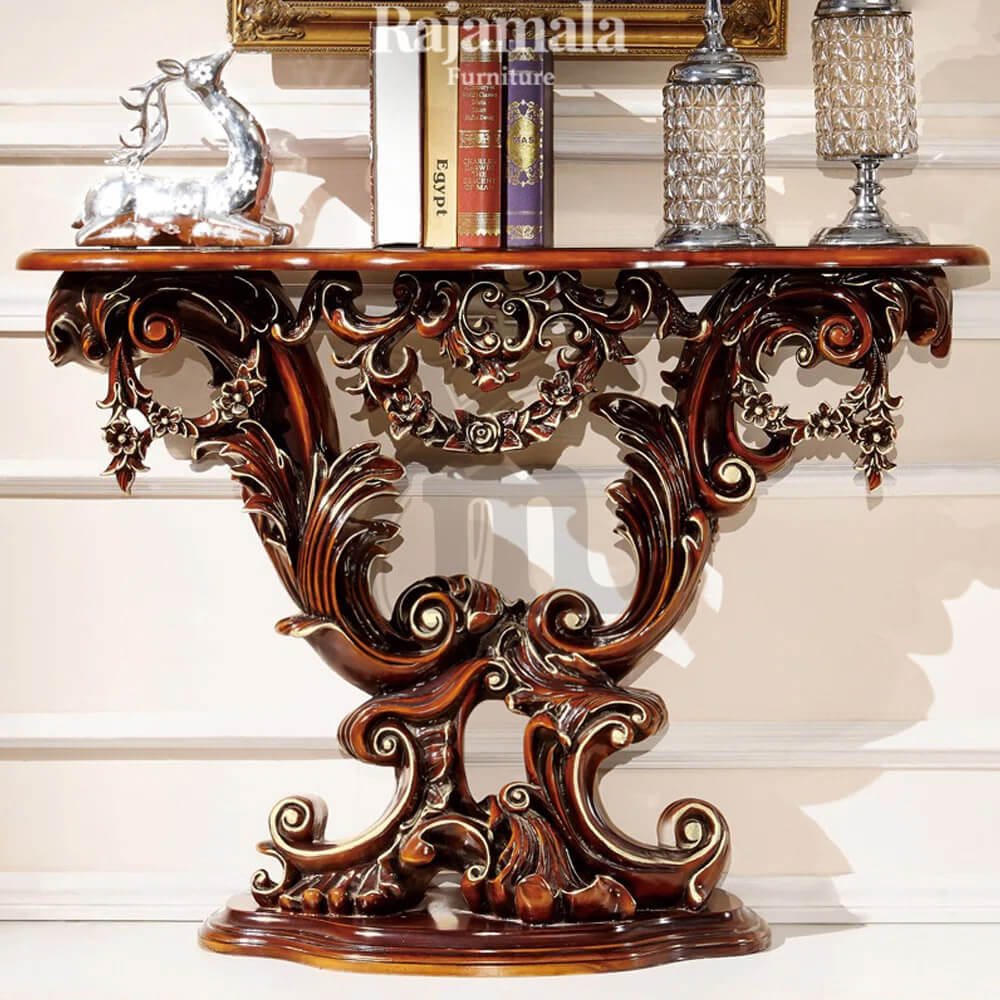 Luxury Console Table Majestic Palace Carving RM-116.2
