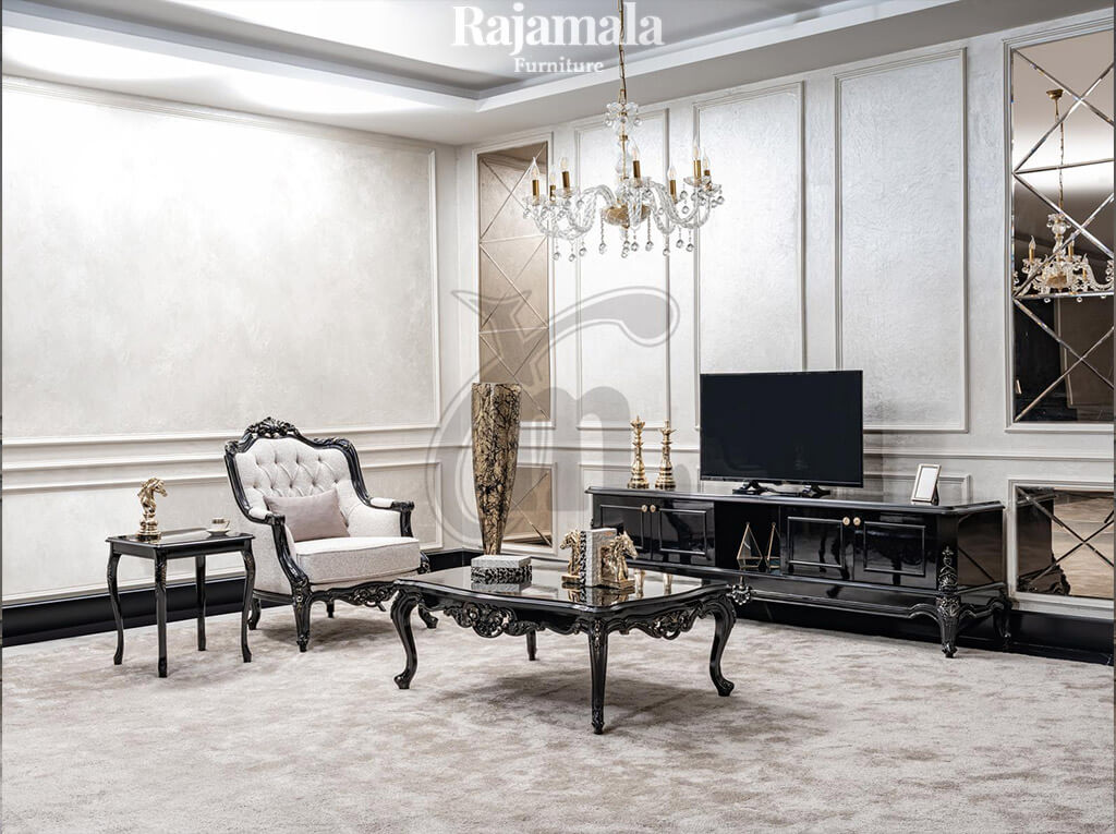 Luxury TV Stand Wood Carving Majesty Style RM-73.1