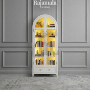 Minimalist Elegance Standing Glass Showcase Cabinet RM-102