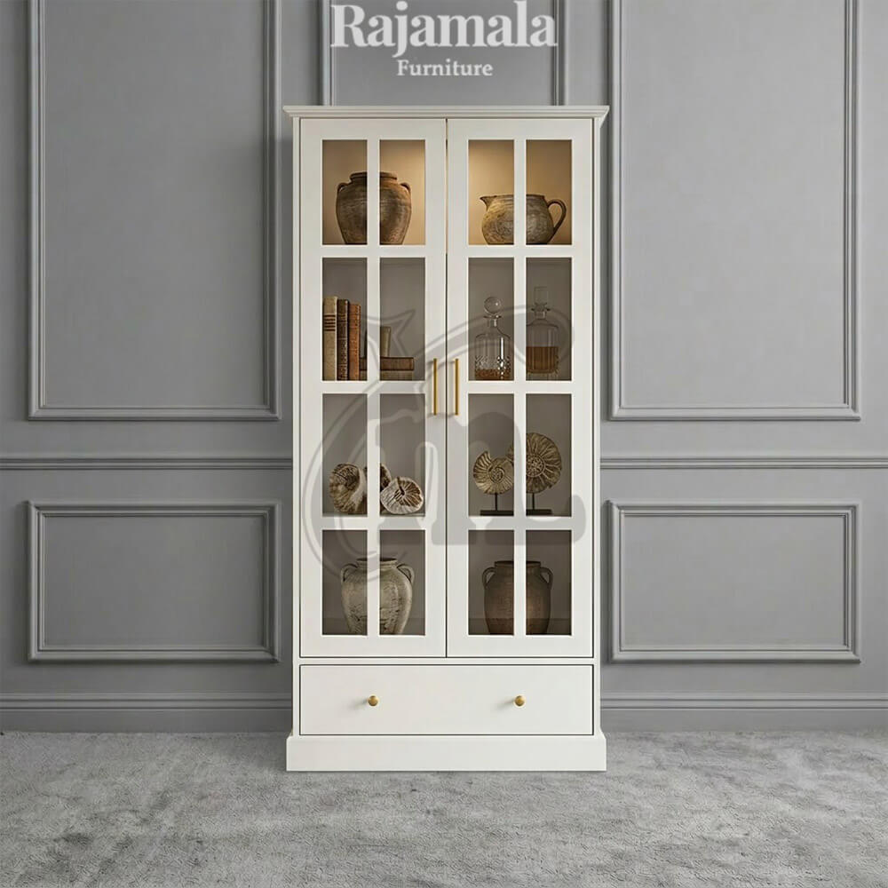 Minimalist Glass Kitchen Display Cabinet RM-103 Minimalist Glass Kitchen Display Cabinet RM-103