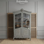 Minimalist Wooden Display Cabinet Classic French Vintage RM-90
