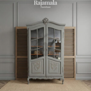 Minimalist Wooden Display Cabinet Classic French Vintage RM-90