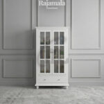 Modern Minimalist Curio Cabinet with Glass Doors RM-101