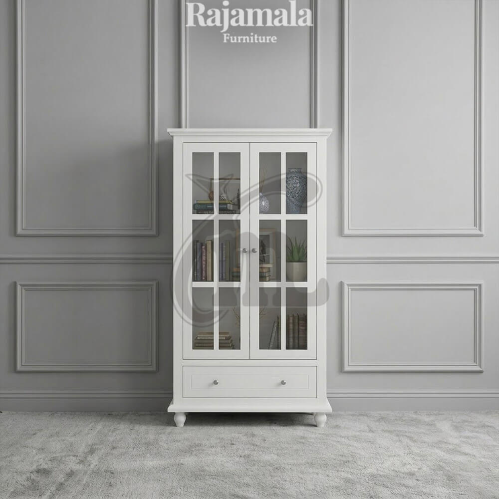 Modern Minimalist Curio Cabinet with Glass Doors RM-101 Modern Minimalist Curio Cabinet with Glass Doors RM-101