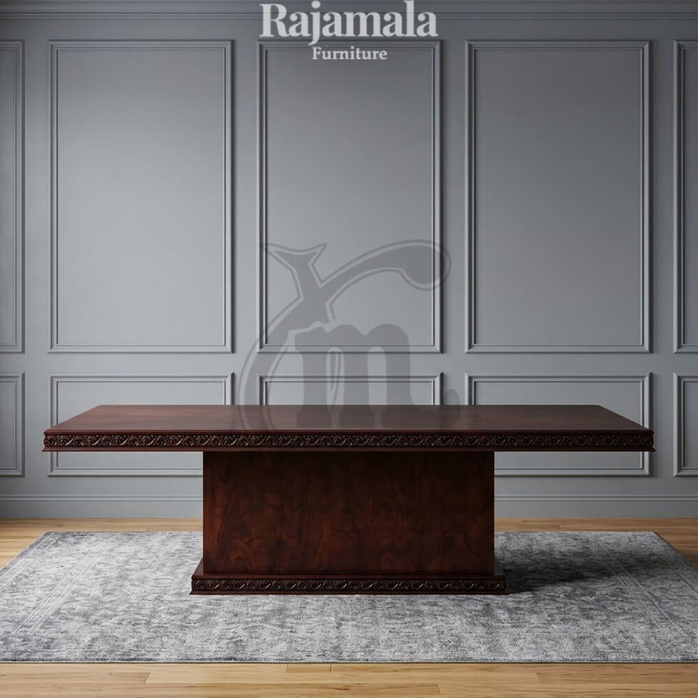 Natural Walnut Dining Table Set Luxurious Elegance RM-100.1