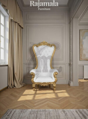 Queen Chair Crown Design Classic Luxury Style RM-78