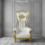 Queen Chair Gold Elegant Majestic Carving Style RM-82
