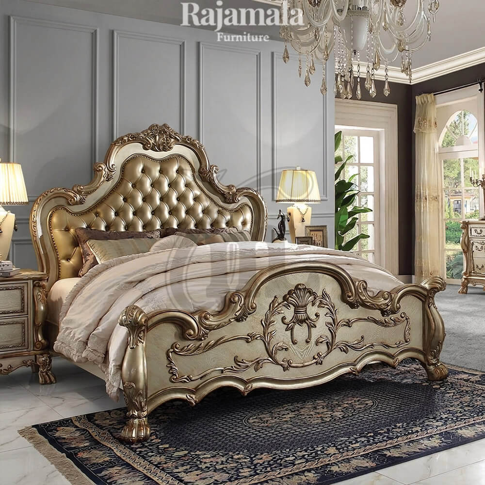 Royal Bed Frame Classic Carving Design Best Seller RM-118 Royal Bed Frame Classic Carving Design Best Seller RM-118