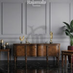 Royal Handcrafted Teak TV Stand Marquetry Style RM-108