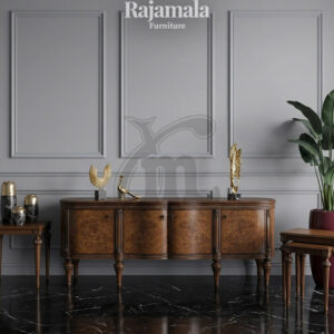 Royal Handcrafted Teak TV Stand Marquetry Style RM-108