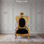 Royal King Chair Crown Carving Kingdom Design RM-84