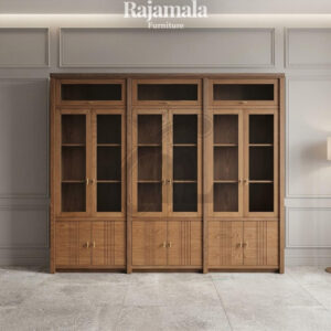Windsor Display Cabinet Bookcase Solid Wood RM-88