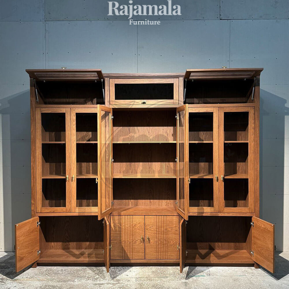 Windsor Display Cabinet Bookcase Solid Wood RM-88.1