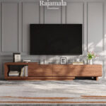 Bufet TV Jati Minimalis Natural Walnut Color Solid Wood RM-143