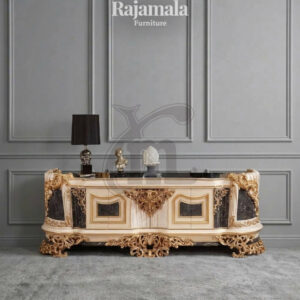 Bufet TV Mewah Jepara Baroque Carved Majestic Style RM-185