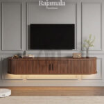 Bufet TV Minimalis Floating Design Kayu Jati Solid RM-144