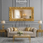 Cermin Dinding Mewah Ukiran Jepara Desain Interior Sultan RM-161