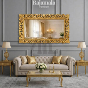 Cermin Dinding Mewah Ukiran Jepara Desain Interior Sultan RM-161