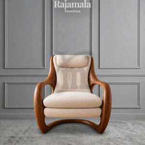 Desain Kursi Sofa Minimalis Terbaru Natural Walnut Color RM-155