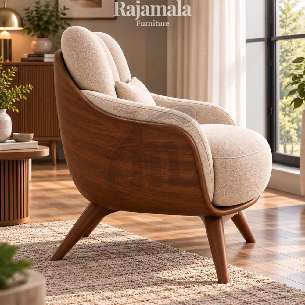 Kursi Santai Minimalis Desain Arm Chair Cantik RM-154.1