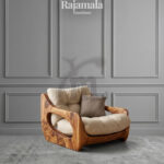Kursi Sofa Minimalis Kayu Solid Model Terbaru Soft Fabric RM-153