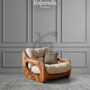 Kursi Sofa Minimalis Kayu Solid Model Terbaru Soft Fabric RM-153