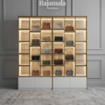 Lemari Tas Mewah Minimalis Desain Cantik Storage Display RM-146