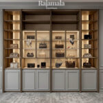 Lemari Tas Minimalis Kayu Solid Wardrobe Living Room Style RM-148