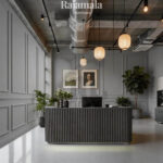 Meja Kasir Kayu Minimalis Desain Interior Butik Cantik RM-140