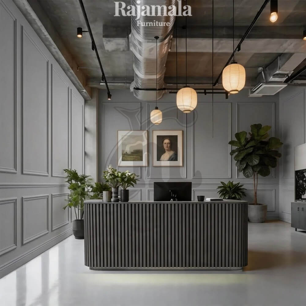 Meja Kasir Kayu Minimalis Desain Interior Butik Cantik RM-140 Meja Kasir Kayu Minimalis Desain Interior Butik Cantik RM-140